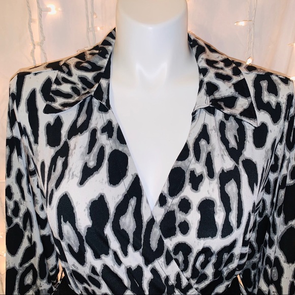 LANE BRYANT ⭐️ Long Sleeve Animal Print Dress - Picture 2 of 9